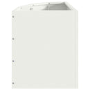 vidaXL Sarok Virágtartó Fehér 30 x 30 x 35 cm Acél