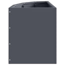 vidaXL Sarok Virágtartó Antracit 30 x 30 x 35 cm Acél