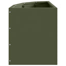 vidaXL Sarok Virágtartó Oliva zöld 30 x 30 x 35 cm Acél