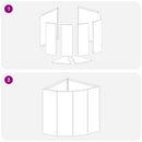 vidaXL Sarok Virágtartó Ezüst 30 x 30 x 35 cm Rozsdamentes acél