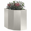 vidaXL Sarok Virágtartó Ezüst 30 x 30 x 35 cm Rozsdamentes acél