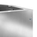 vidaXL Sarok Virágtartó Ezüst 30 x 30 x 35 cm Horganyzott acél