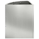 vidaXL Sarok Virágtartó Ezüst 30 x 30 x 35 cm Horganyzott acél