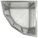 vidaXL Sarok Virágtartó Ezüst 30 x 30 x 35 cm Horganyzott acél