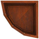 vidaXL Sarok Virágtartó Rozsdás 30 x 30 x 35 cm időjárásálló acél