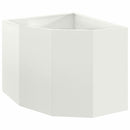 vidaXL Sarok Virágtartó Fehér 60 x 60 x 50 cm Acél