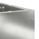 vidaXL Sarok Virágtartó Ezüst 60 x 60 x 50 cm Horganyzott acél