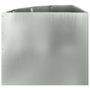 vidaXL Sarok Virágtartó Ezüst 60 x 60 x 50 cm Horganyzott acél