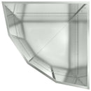 vidaXL Sarok Virágtartó Ezüst 60 x 60 x 50 cm Horganyzott acél