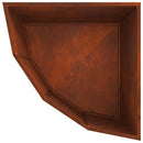 vidaXL Sarok Virágtartó Rozsdás 60 x 60 x 50 cm időjárásálló acél