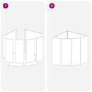 vidaXL Sarok Virágtartó Oliva zöld 45 x 45 x 50 cm Acél