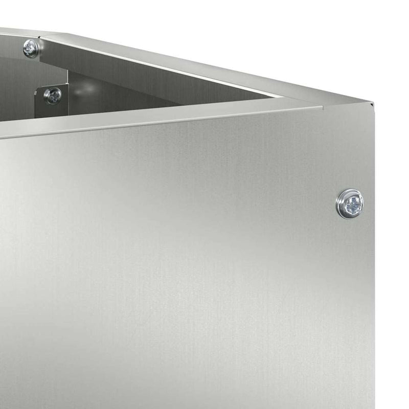 vidaXL Sarok Virágtartó Ezüst 45 x 45 x 50 cm Horganyzott acél