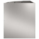 vidaXL Sarok Virágtartó Ezüst 45 x 45 x 50 cm Horganyzott acél