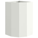 vidaXL Sarok Virágtartó Fehér 30 x 30 x 50 cm Acél