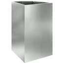 vidaXL Sarok Virágtartó Ezüst 30 x 30 x 50 cm Horganyzott acél