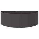 vidaXL Növénytartó Fekete 120 x 60 x 35 cm Acél