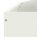 vidaXL Növénytartó Fehér 120 x 60 x 35 cm Acél