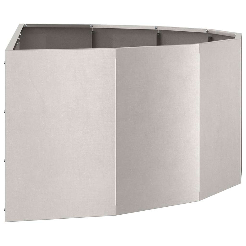 vidaXL Növénytartó Ezüst 120 x 60 x 35 cm Rozsdamentes acél