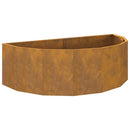 vidaXL Növénytartó Rozsdás 120 x 60 x 35 cm Időjárásálló acél