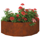 vidaXL Növénytartó Rozsdás 120 x 60 x 35 cm Időjárásálló acél