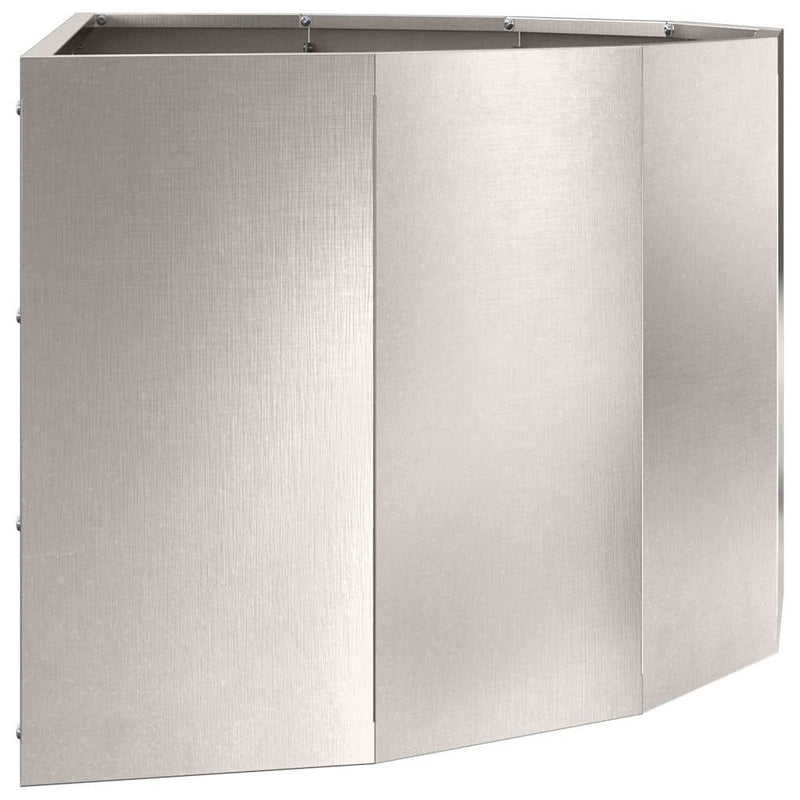 vidaXL Növénytartó Ezüst 90 x 45 x 35 cm Rozsdamentes acél