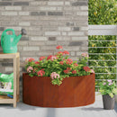 vidaXL Növénytartó Rozsdás 90 x 45 x 35 cm Időjárásálló acél
