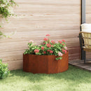 vidaXL Növénytartó Rozsdás 90 x 45 x 35 cm Időjárásálló acél