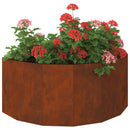vidaXL Növénytartó Rozsdás 90 x 45 x 35 cm Időjárásálló acél