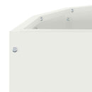 vidaXL Növénytartó Fehér 60 x 30 x 35 cm Acél