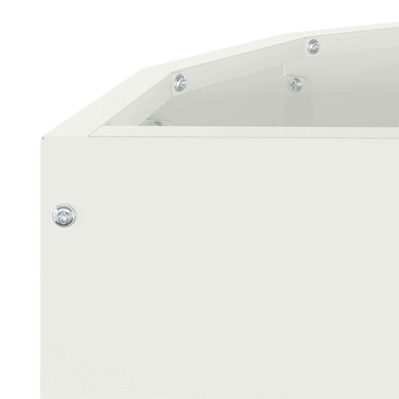 vidaXL Növénytartó Fehér 60 x 30 x 35 cm Acél