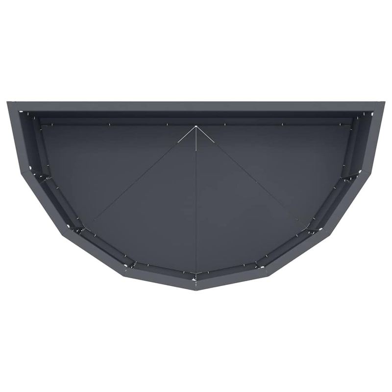 vidaXL Növénytartó Antracit 60 x 30 x 35 cm Acél