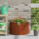 vidaXL Növénytartó Rozsdás 60 x 30 x 35 cm Időjárásálló acél