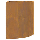 vidaXL Növénytartó Rozsdás 60 x 30 x 35 cm Időjárásálló acél