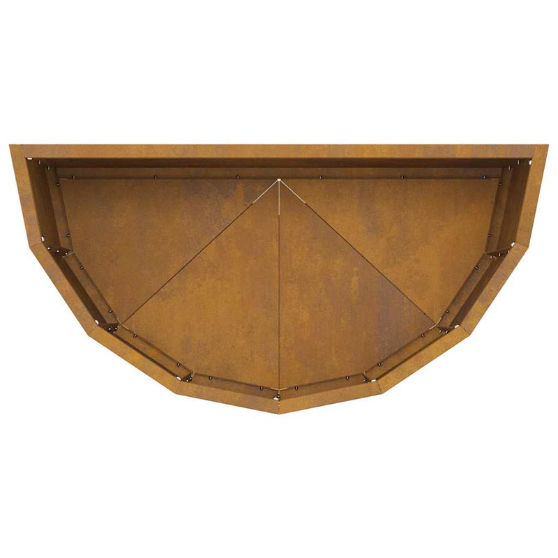 vidaXL Növénytartó Rozsdás 60 x 30 x 35 cm Időjárásálló acél