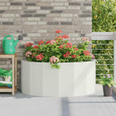 vidaXL Növénytartó Fehér 120 x 60 x 50 cm Acél
