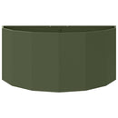 vidaXL Növénytartó Olajzöld 120 x 60 x 50 cm Acél