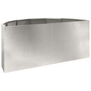 vidaXL Növénytartó Ezüst 120 x 60 x 50 cm Rozsdamentes acél