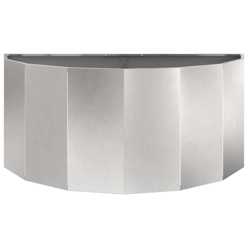 vidaXL Növénytartó Ezüst 120 x 60 x 50 cm Rozsdamentes acél