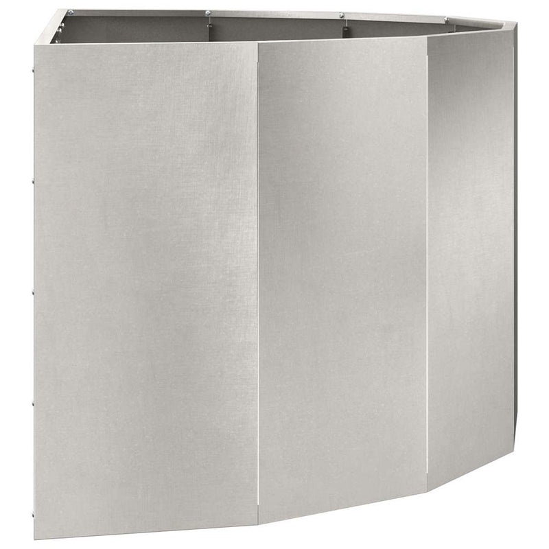 vidaXL Növénytartó Ezüst 120 x 60 x 50 cm Rozsdamentes acél