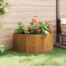 vidaXL Növénytartó Rozsdás 120 x 60 x 50 cm Időjárásálló acél