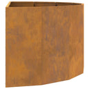 vidaXL Növénytartó Rozsdás 120 x 60 x 50 cm Időjárásálló acél