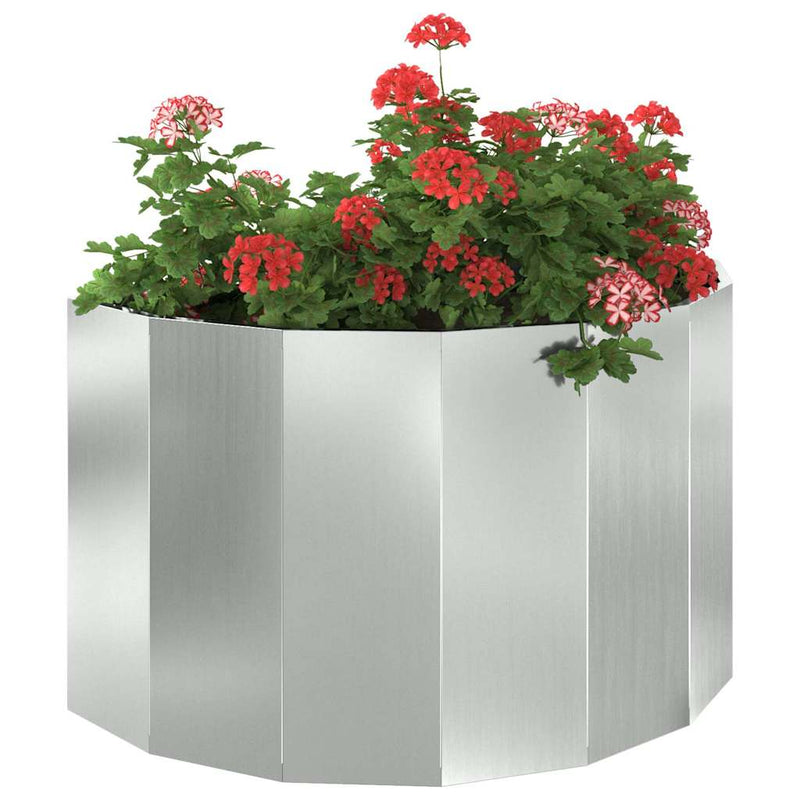 vidaXL Növénytartó Ezüst 90 x 45 x 50 cm Horganyzott acél