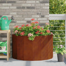 vidaXL Növénytartó Rozsdás 90 x 45 x 50 cm Időjárásálló acél