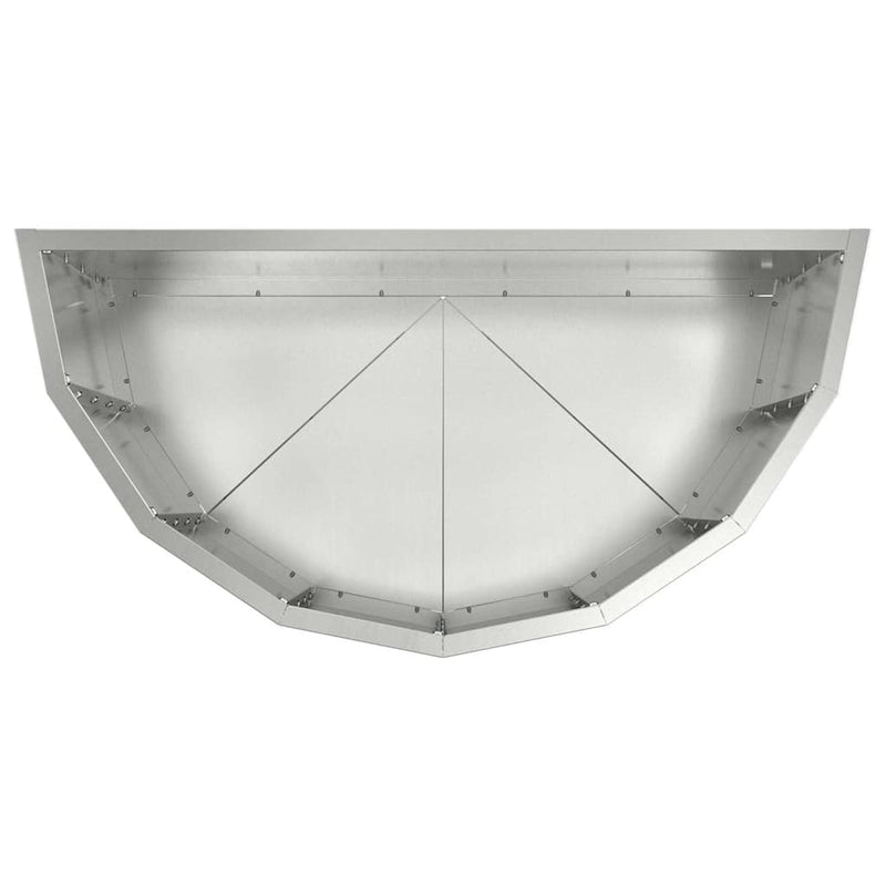 vidaXL Növénytartó Ezüst 60 x 30 x 50 cm Horganyzott acél