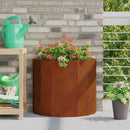 vidaXL Növénytartó Rozsdás 60 x 30 x 50 cm Időjárásálló acél