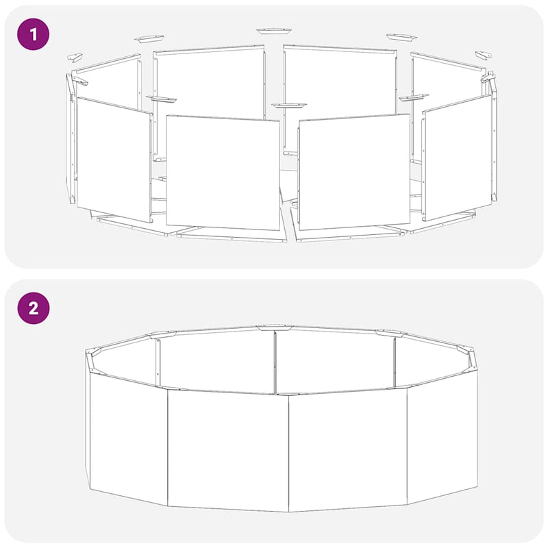 vidaXL Növénytartó Olajzöld 120 x 120 x 35 cm Acél