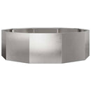 vidaXL Növénytartó Ezüst 120 x 120 x 35 cm Rozsdamentes acél