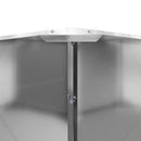 vidaXL Növénytartó Ezüst 120 x 120 x 35 cm Horganyzott acél