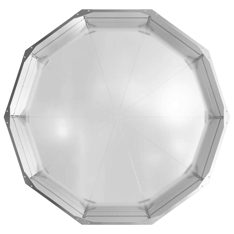 vidaXL Növénytartó Ezüst 120 x 120 x 35 cm Horganyzott acél