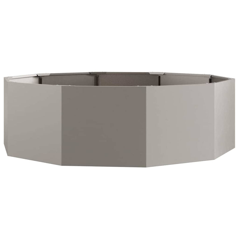 vidaXL Növénytartó Rozsdás 120 x 120 x 35 cm Időjárásálló acél